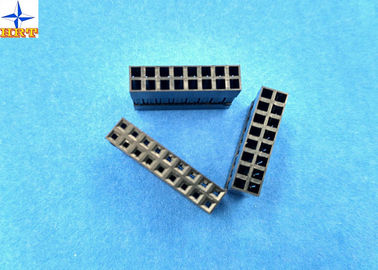 चीन LVDS Connector 2.54mm Pitch Dual Rows Power Connectors PBT Material Without Nose फैक्टरी